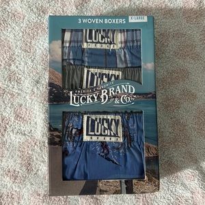 Lucky brand 3 woven boxers XL